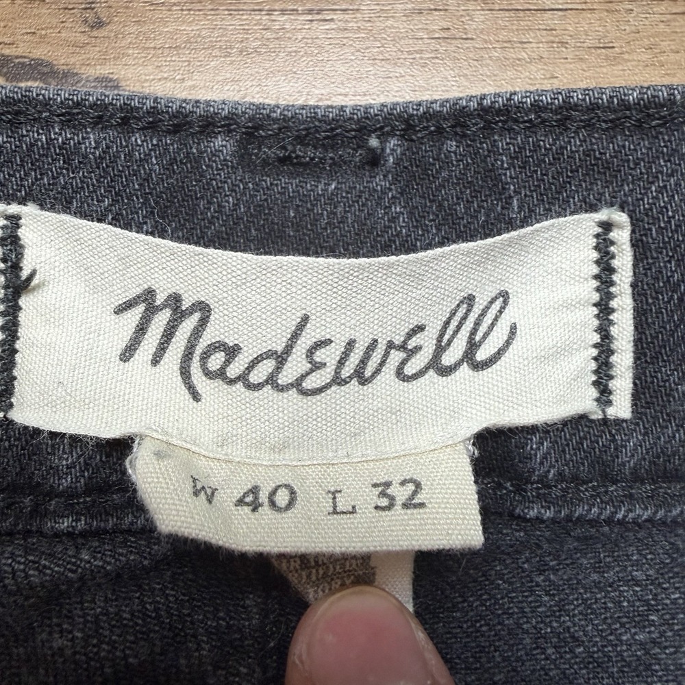 Madewell Jeans Men‎ 40x32 *LOT OF 2* Green Black Athletic Slim Fit Stretch Denim - Picture 9 of 16